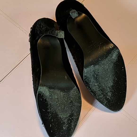 Embellished Velvet Stilettos - Picture 4 of 5